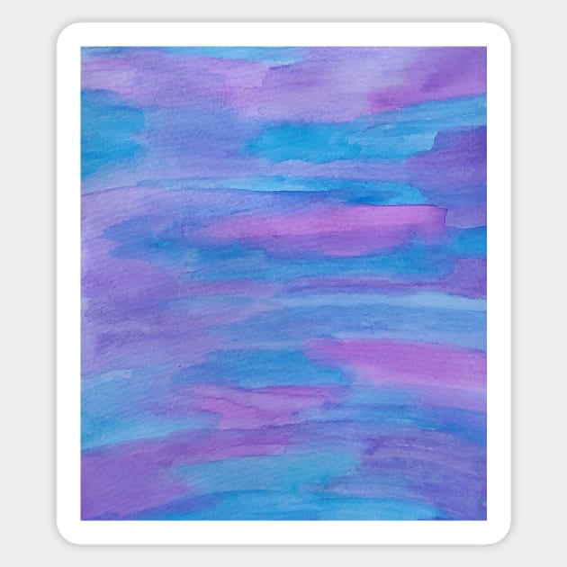 Summer Twilight Blue and Purple Abstract Sticker by DanielleGensler